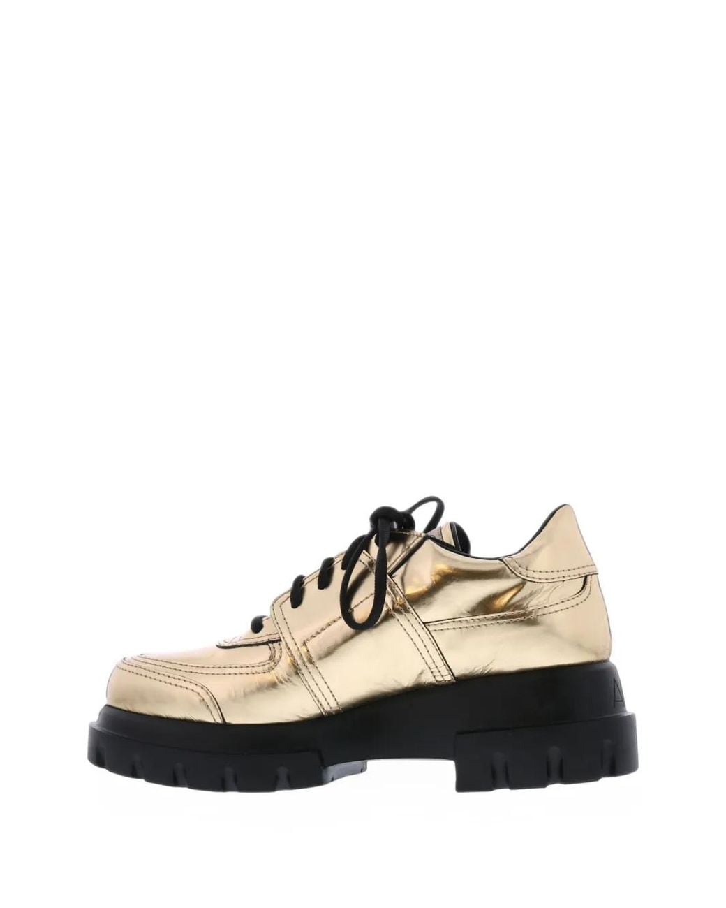 Agl Attilio Giusti Leombruni White Oro Metallic-Finish Derby Shoes