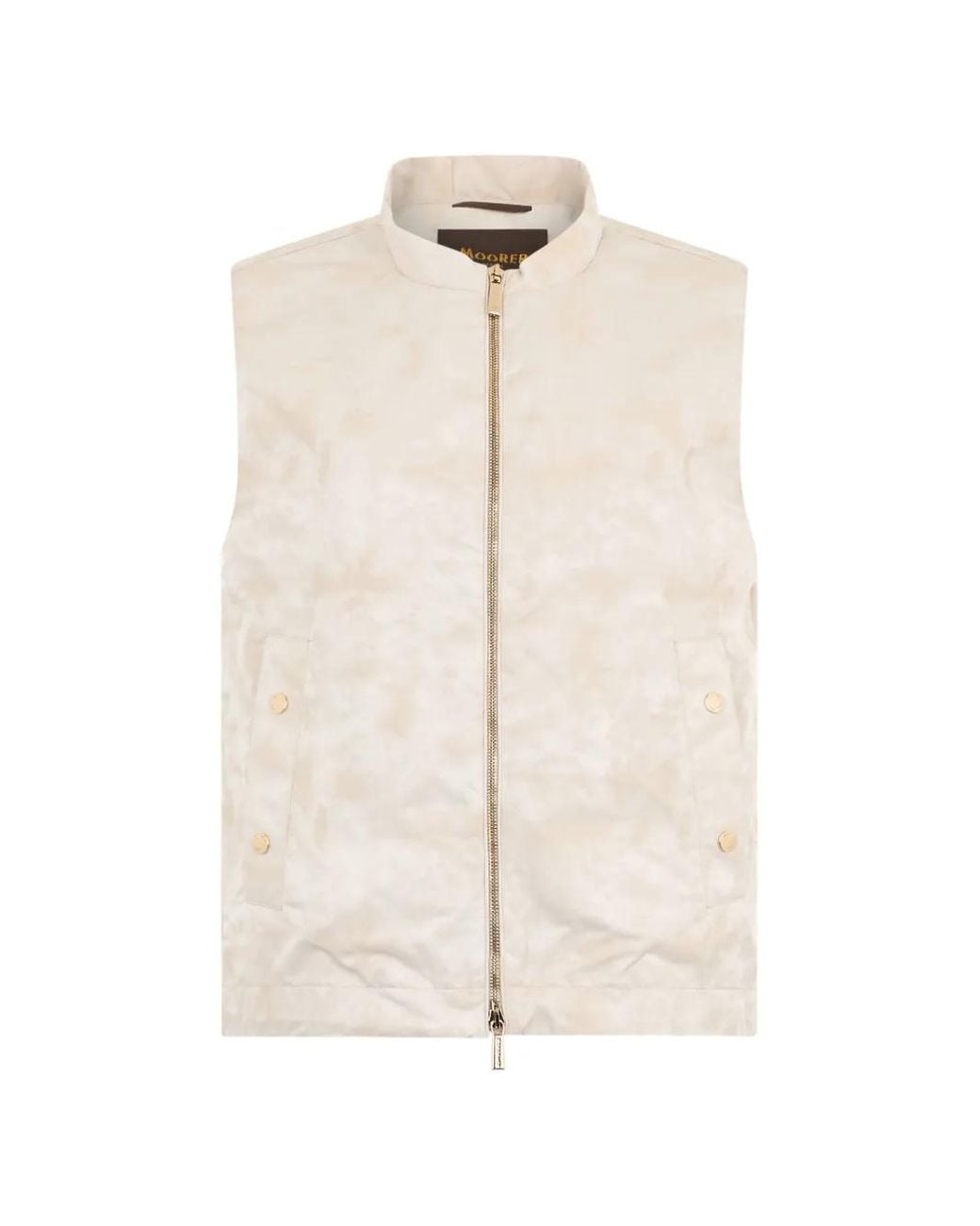 Moorer White Adelle Gilet