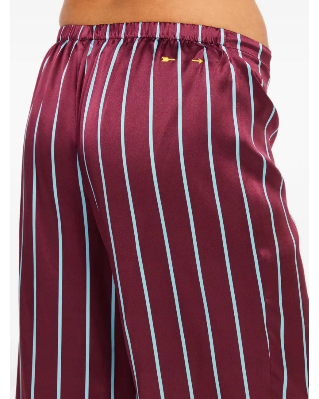 The Upside Red Capela Charli Drawstring-Waist Trousers