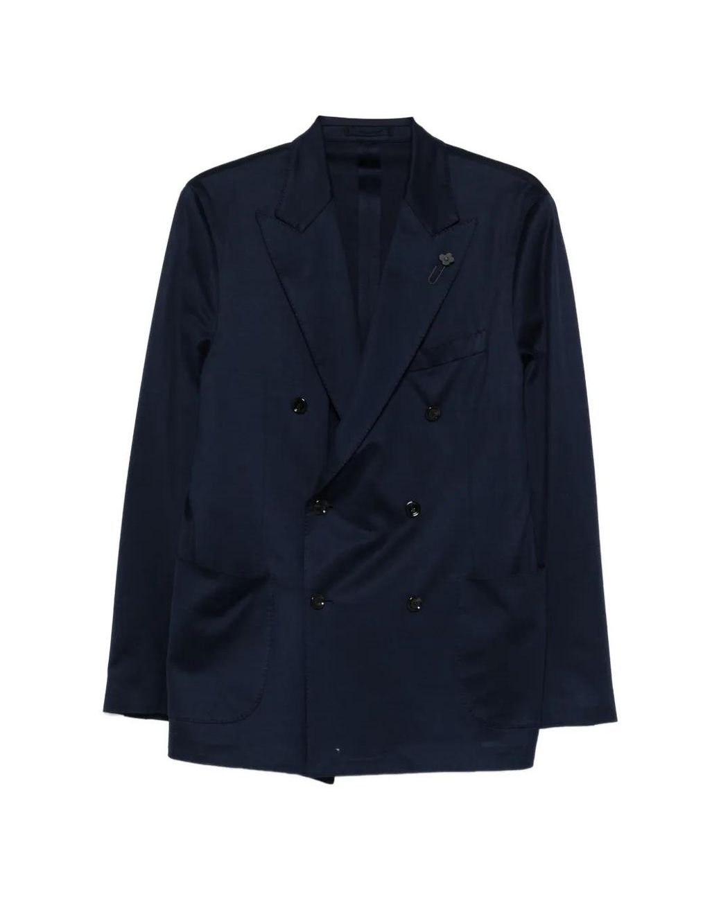Lardini Blue Veste À Boutonnière Croisée for men