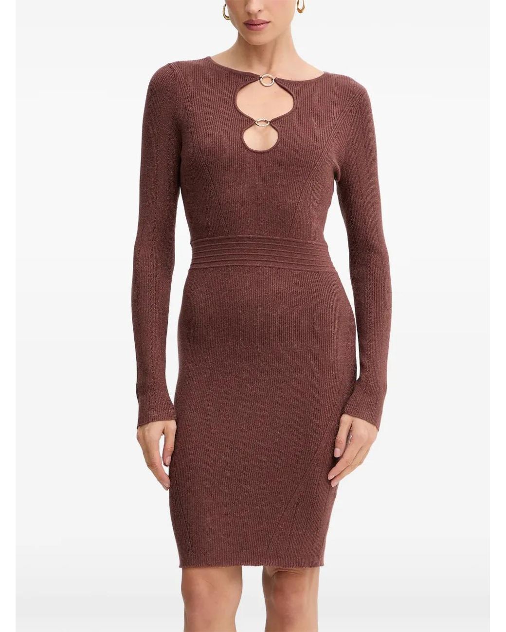 Fracomina Red Ring Detail Dress