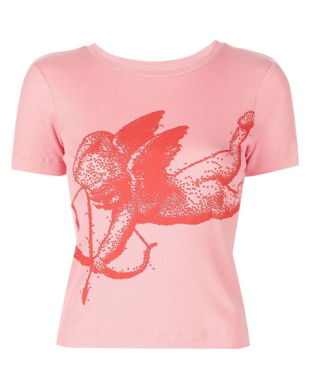 Paloma Wool Souvenir St Angelo Organic-cotton T-shirt in Pink