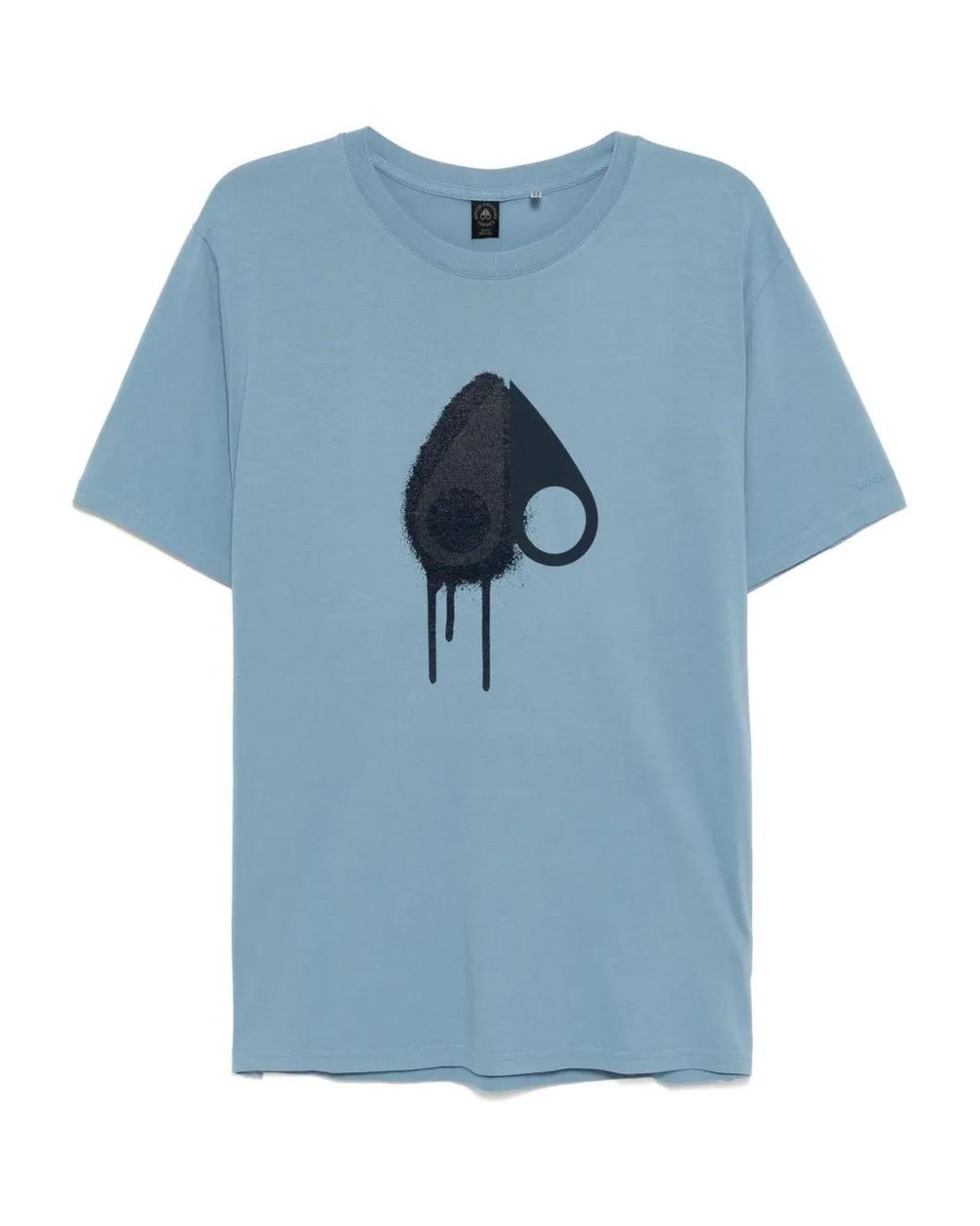 Moose Knuckles Blue Graphic-Printed T-Shirt for men