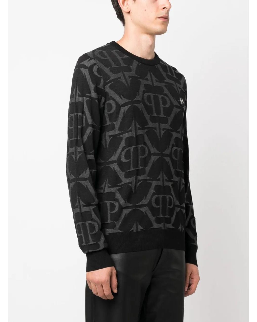 Philipp Plein Black Jumper for men