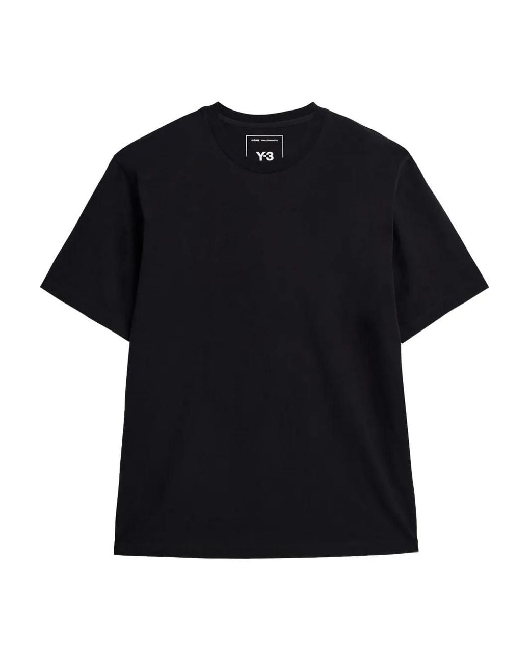 Y-3 Black Cotton T-Shirt for men