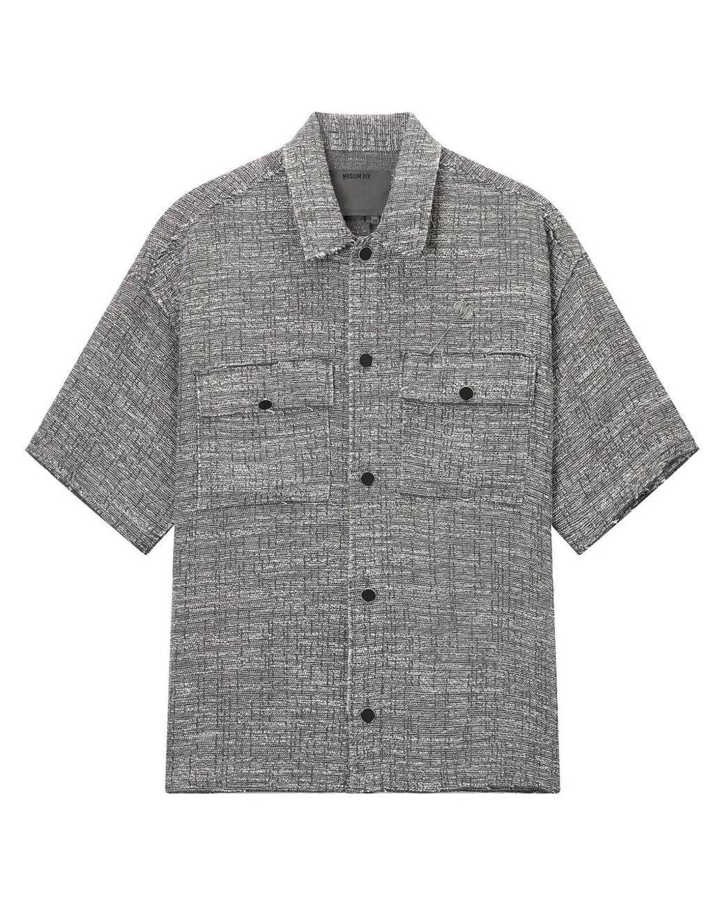 Musium Div. Gray Oversized Shirt for men