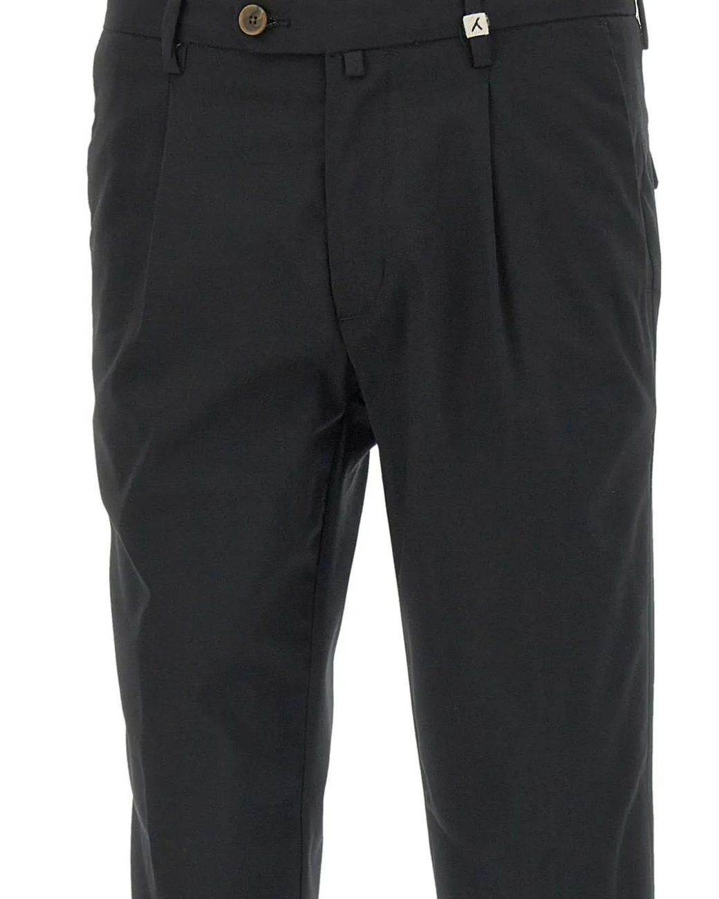 Myths Blue Pantalon Chino À Design Plissé for men