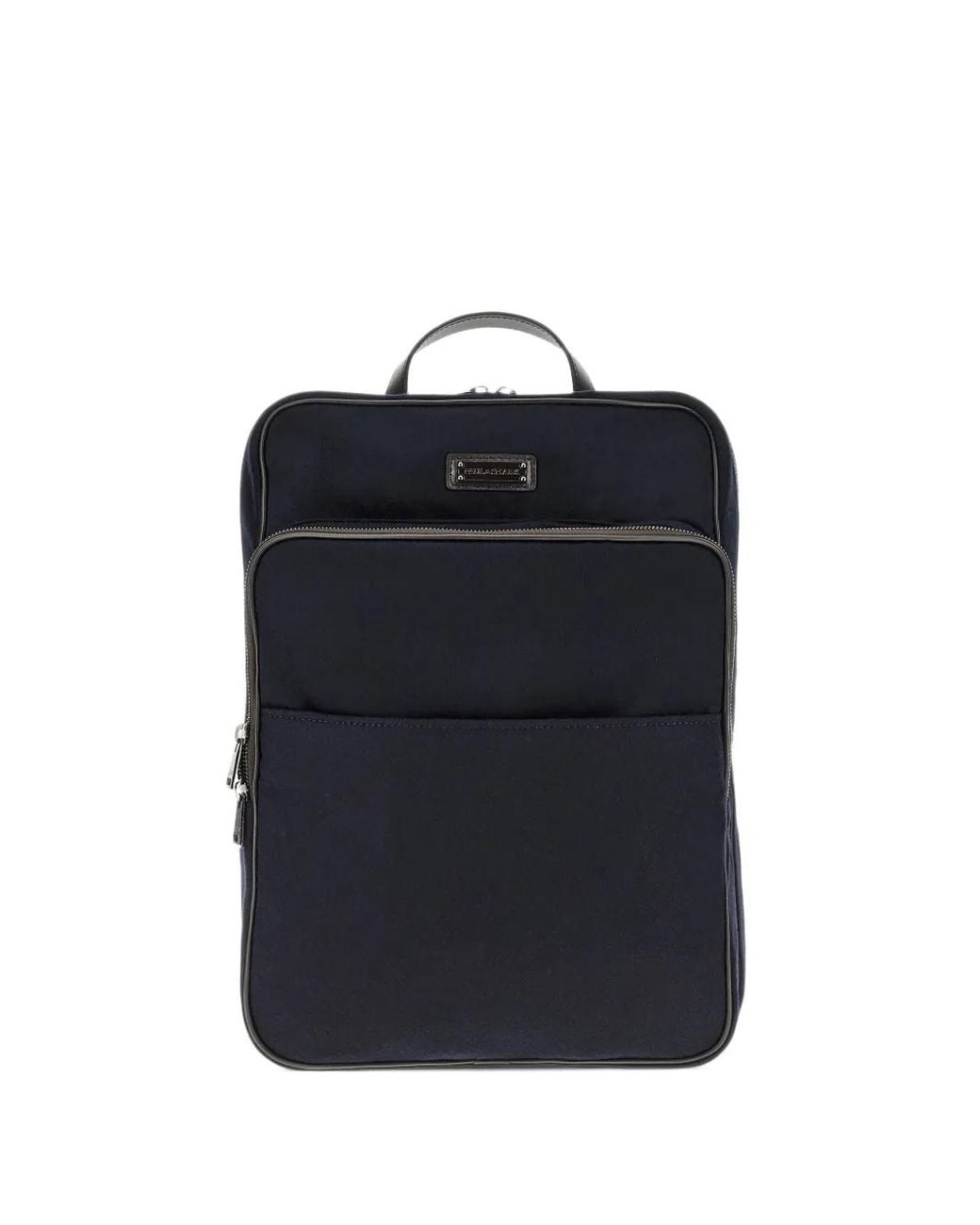Paul & Shark Blue Sac À Dos En Cachemire À Bords En Cuir for men