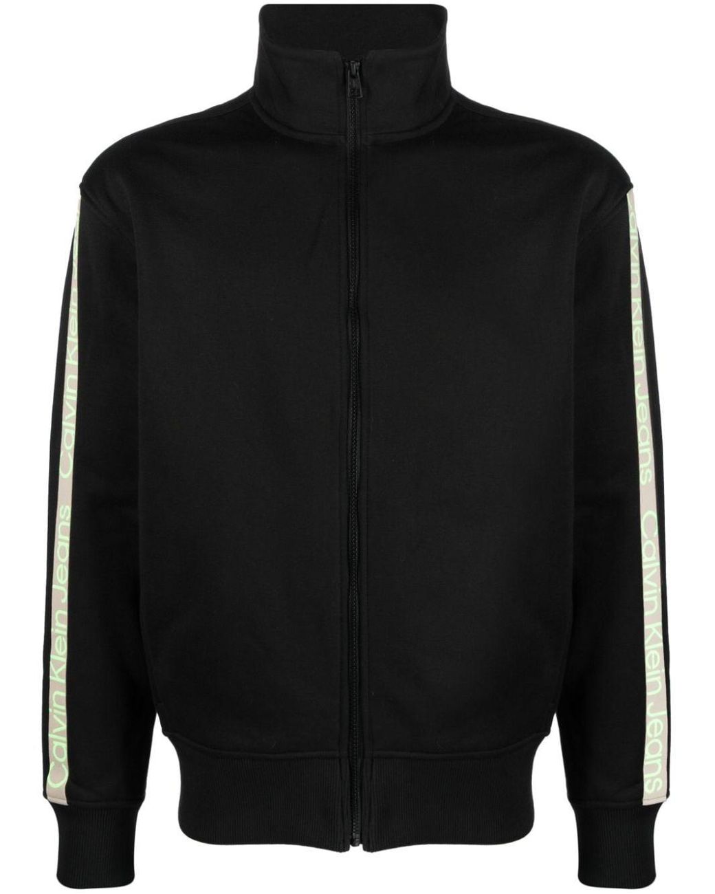 Calvin Klein Sweatshirtjacke mit Logo-Streifen in Schwarz für Herren | Lyst  DE