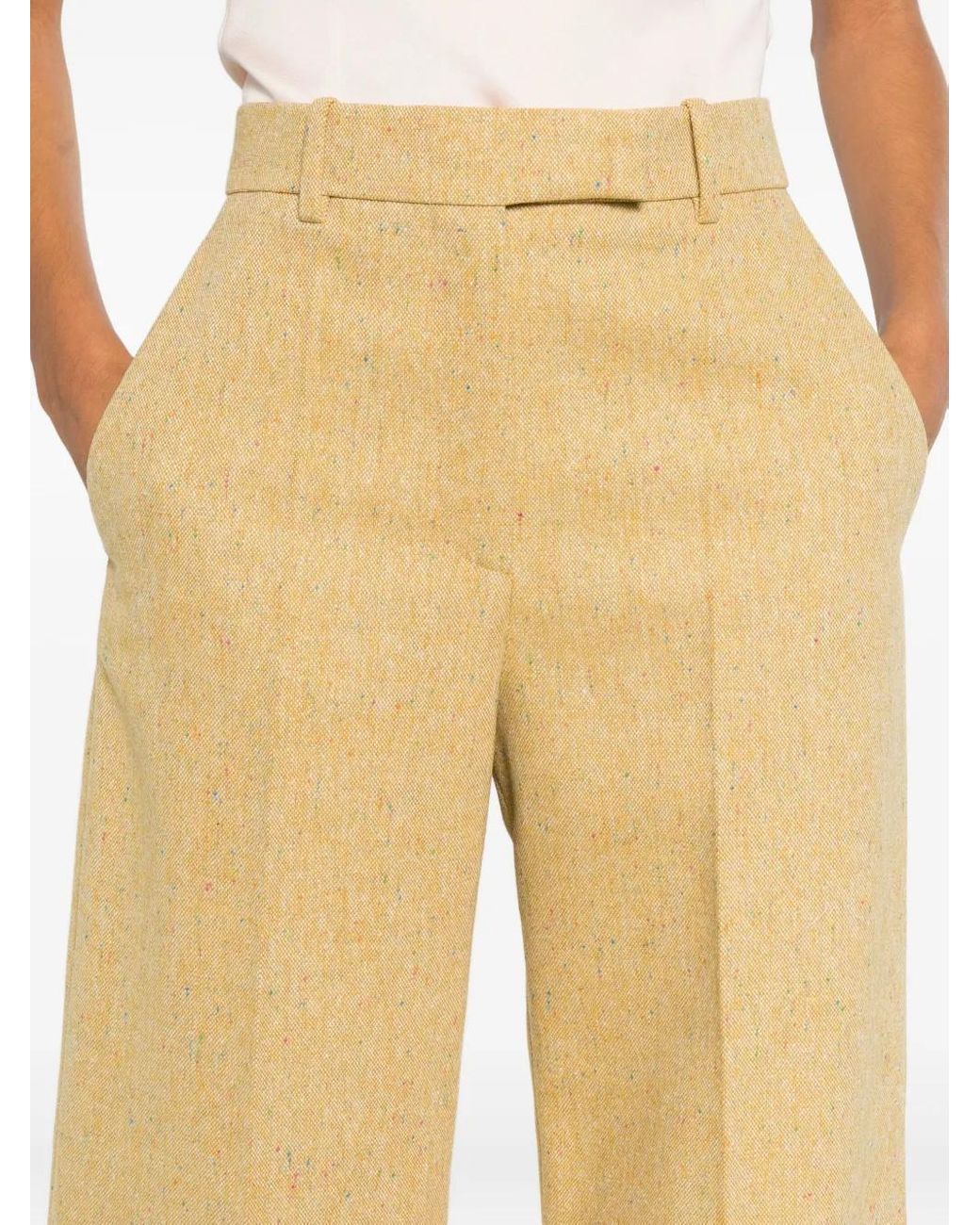 Valentino Garavani Natural Belt-Loop Trousers