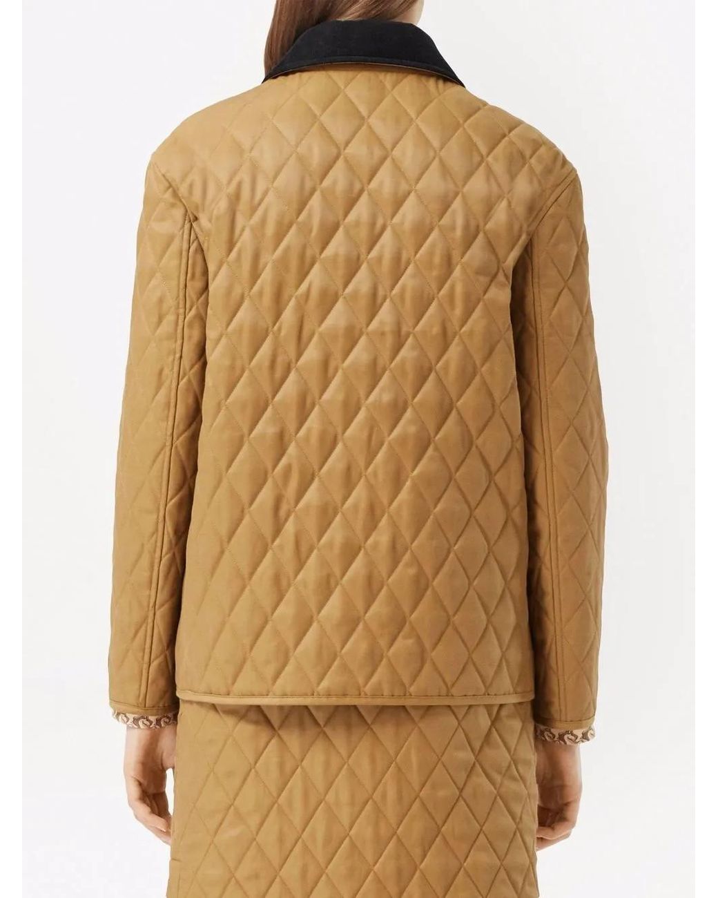 Burberry Brown Diamond Quilted Jacket