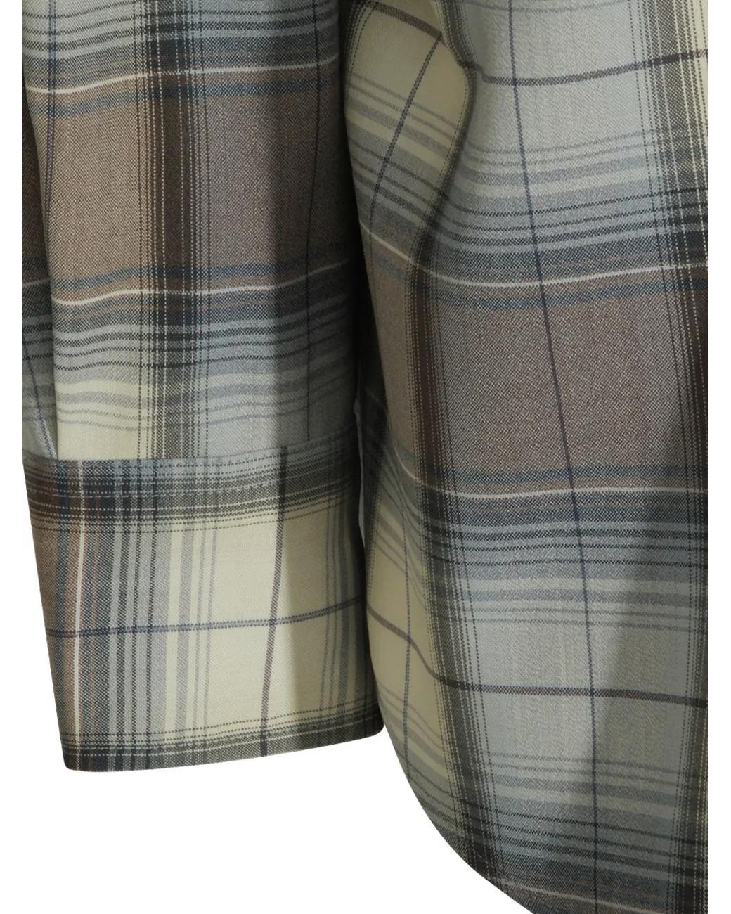 Camicia A Quadri di Auralee in Gray da Uomo