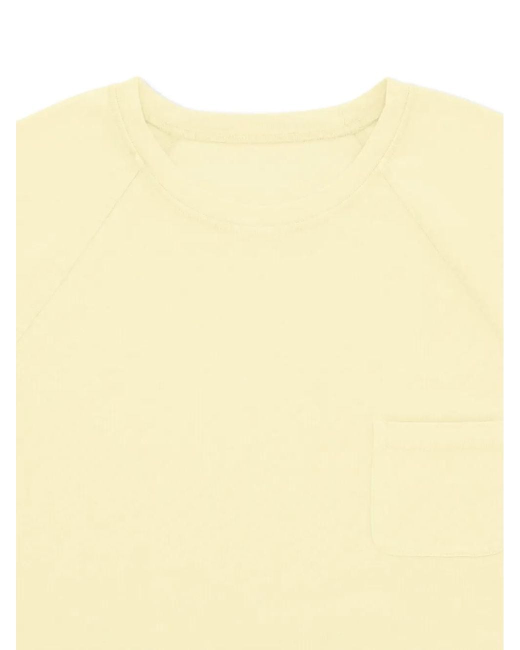 Fortela Yellow Vermont Raglan-Sleeve Pocket T-Shirt for men