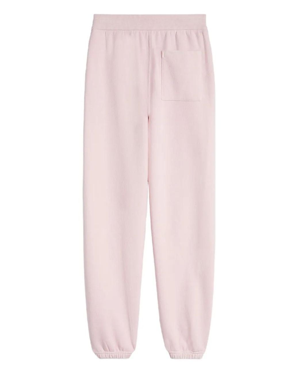 Jil Sander Pink Cotton Terry Track Pants