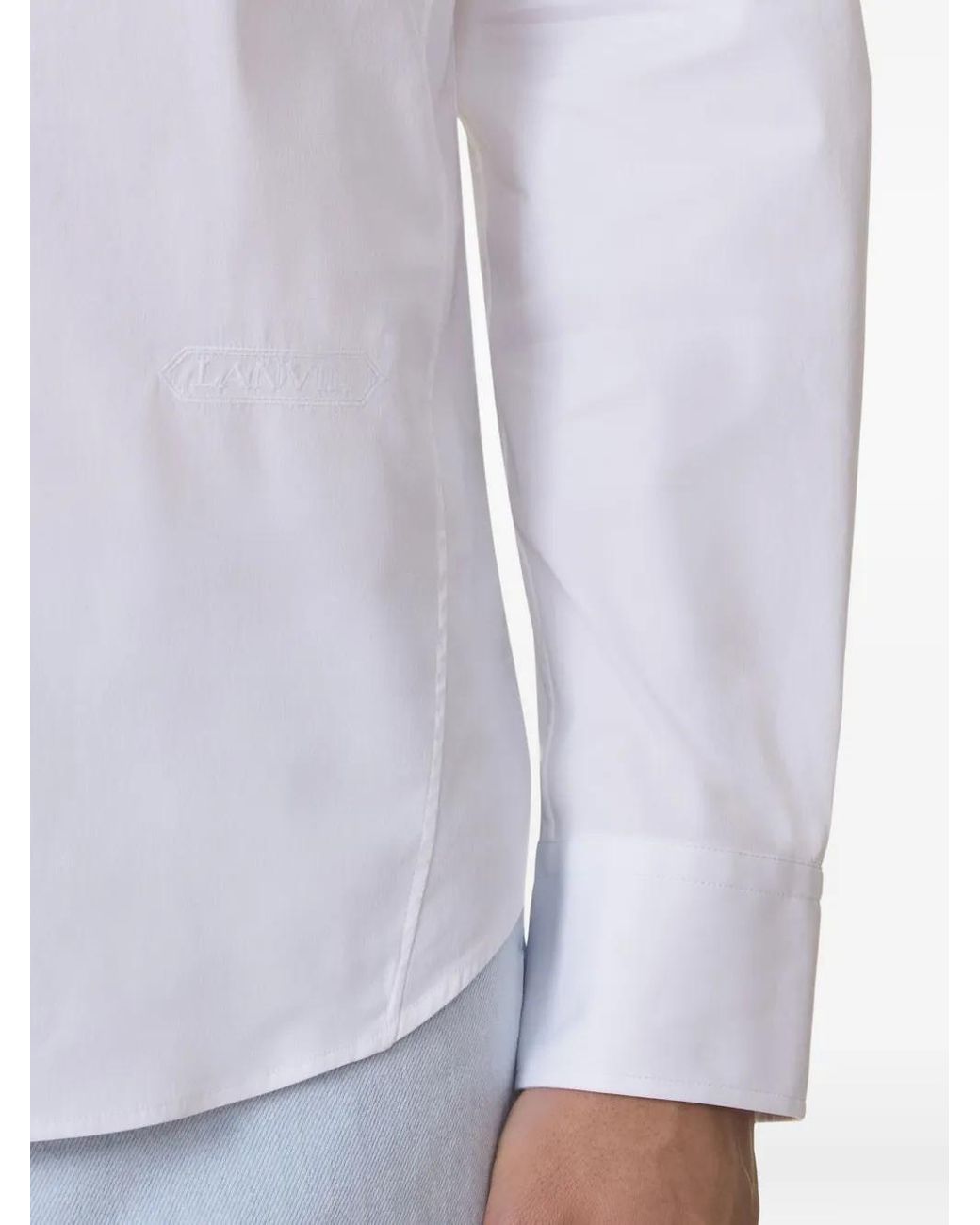 Lanvin Katoenen Overhemd in het White voor heren