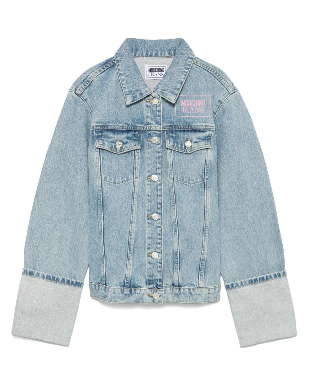 Moschino Blue Cotton Mini Jacket