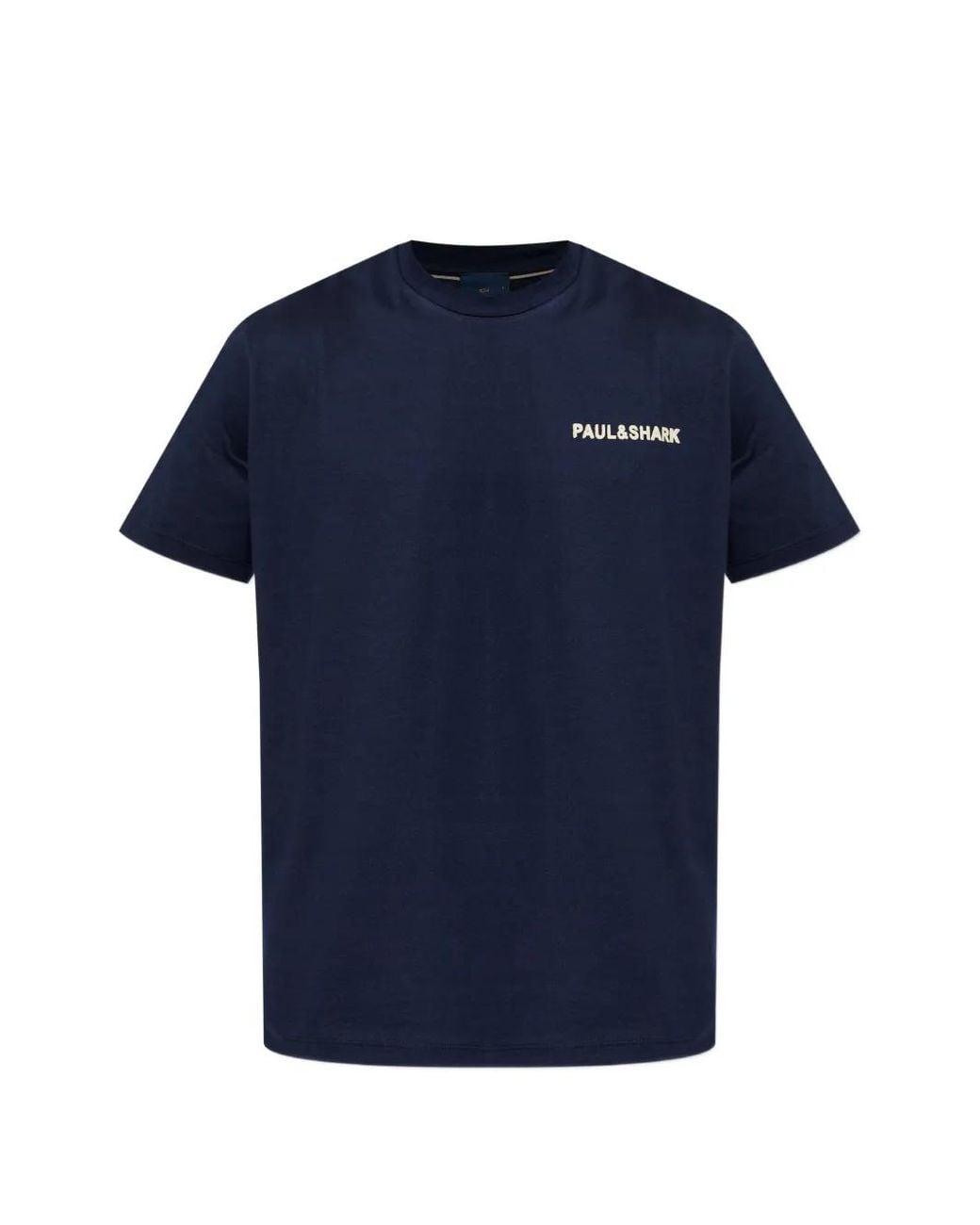 Paul & Shark Blue Paul & Shark Logo T-Shirt for men