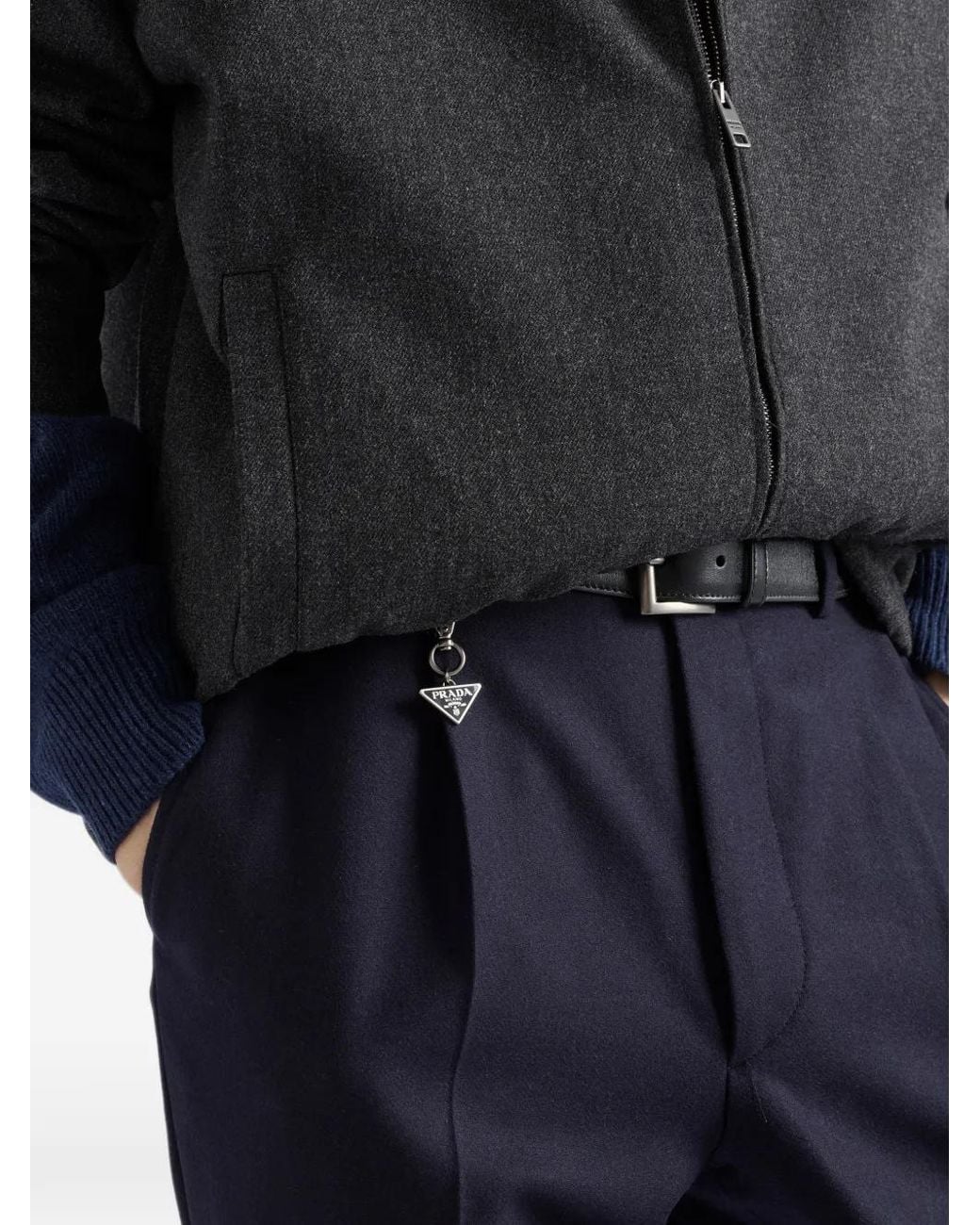Prada Re-Wool Hose in Blue für Herren