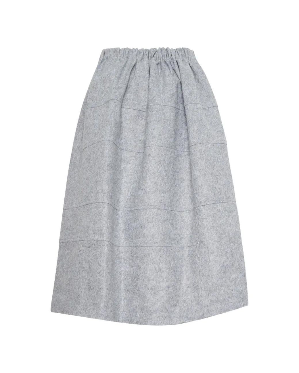 Tao Comme Des Garçons Gray Mid Patchwork Corduroy A-Line Skirt