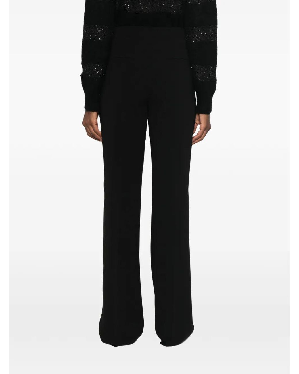 Max Mara Black Eliseo Tuxedo Trousers