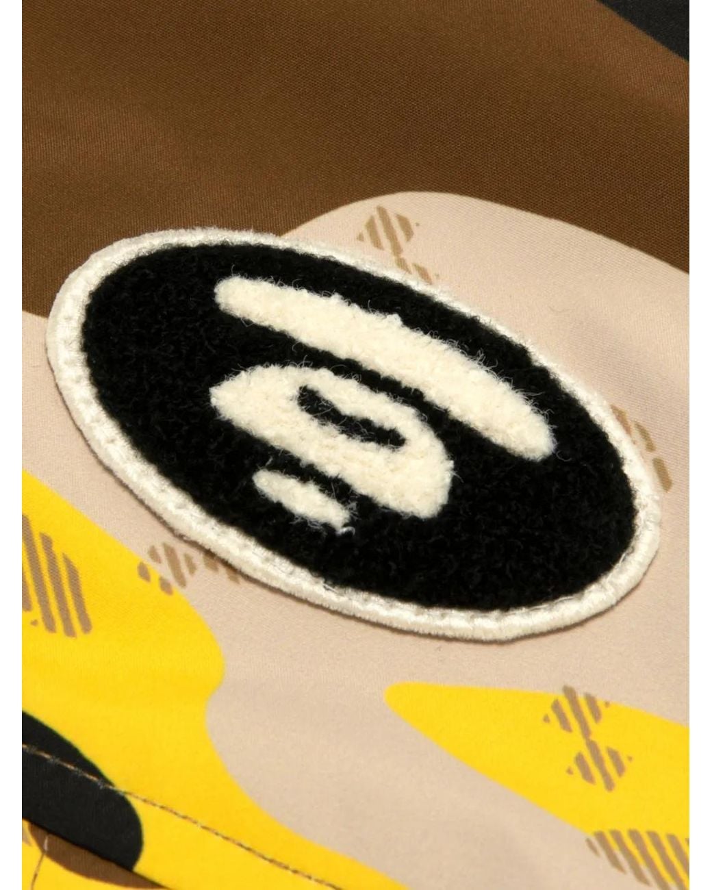Aape By A Bathing Ape Yellow Camo Down Hooded Jacket for men