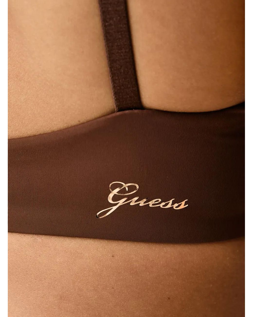 Guess Black Selene Lace-Panelled Underwired Bra
