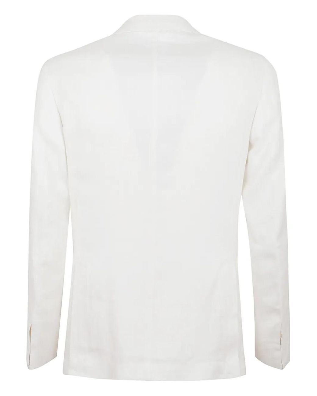 Eleventy White Single-Breasted Suit for men