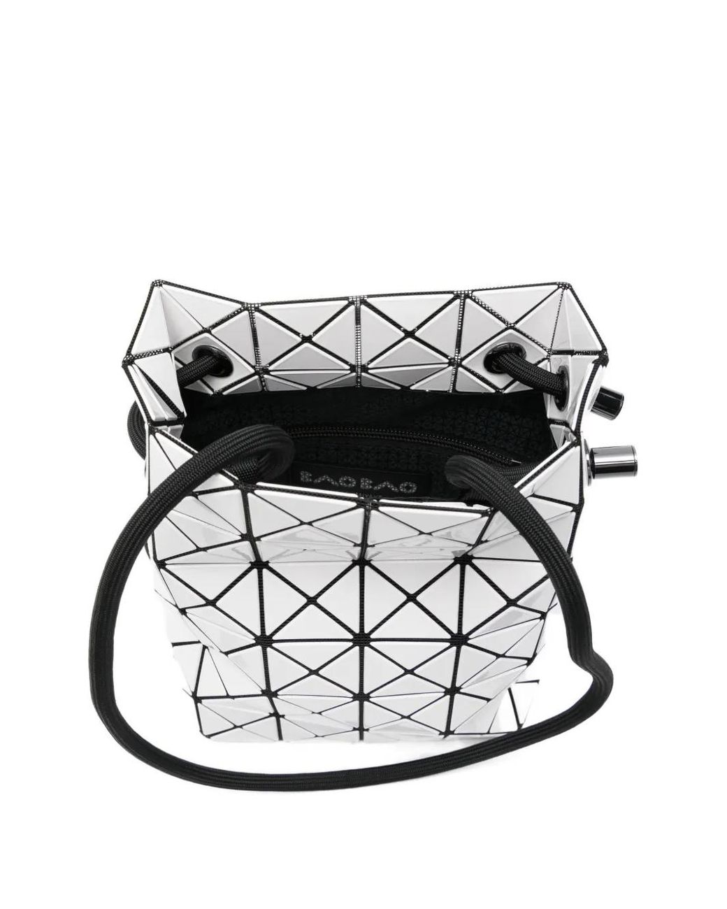 Issey Miyake White Geometric Shoulder Bag