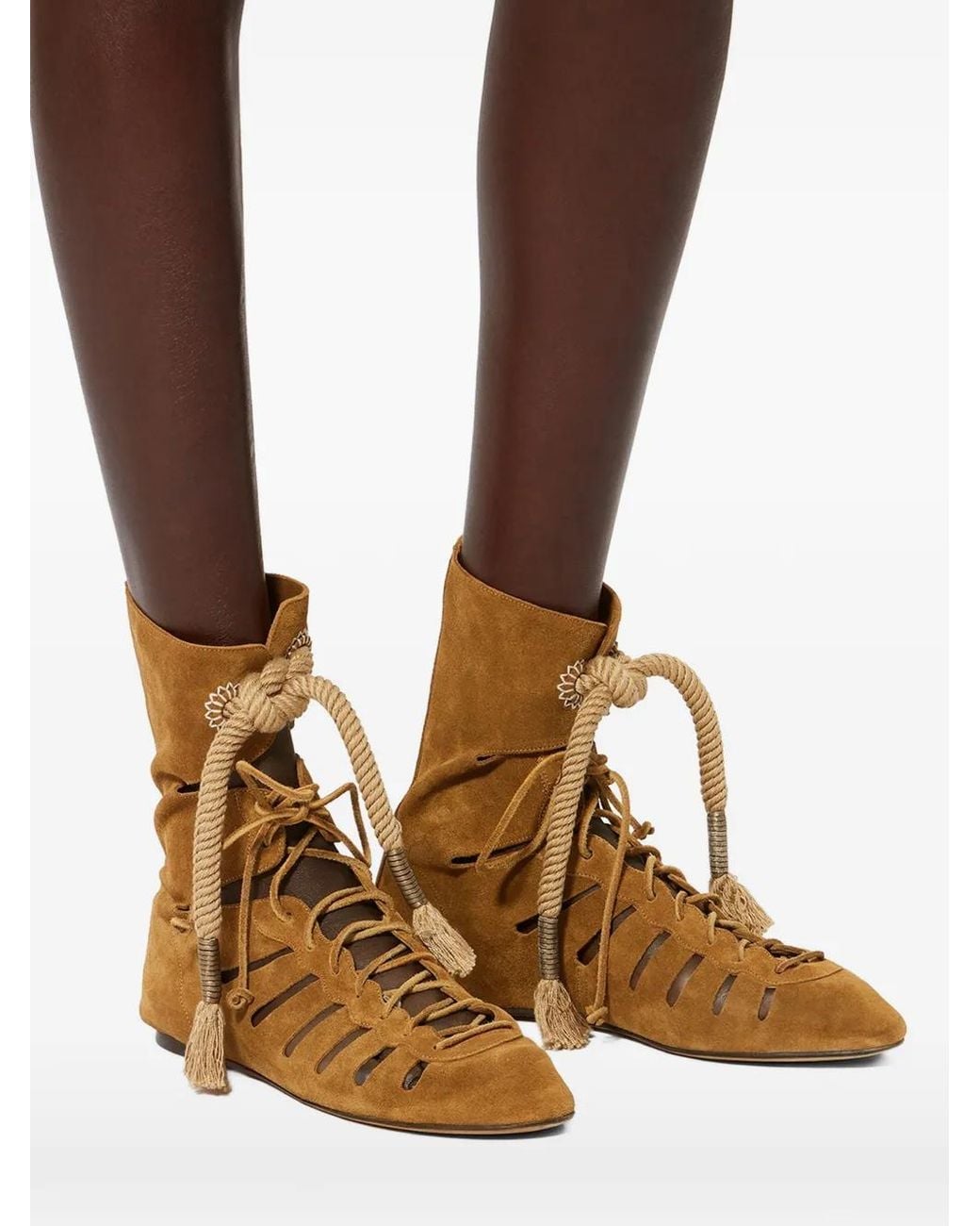 Isabel Marant Brown Slave Openwork Boots