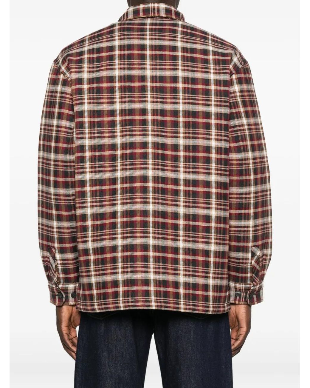 Carhartt Brown Check-Pattern Shirt for men