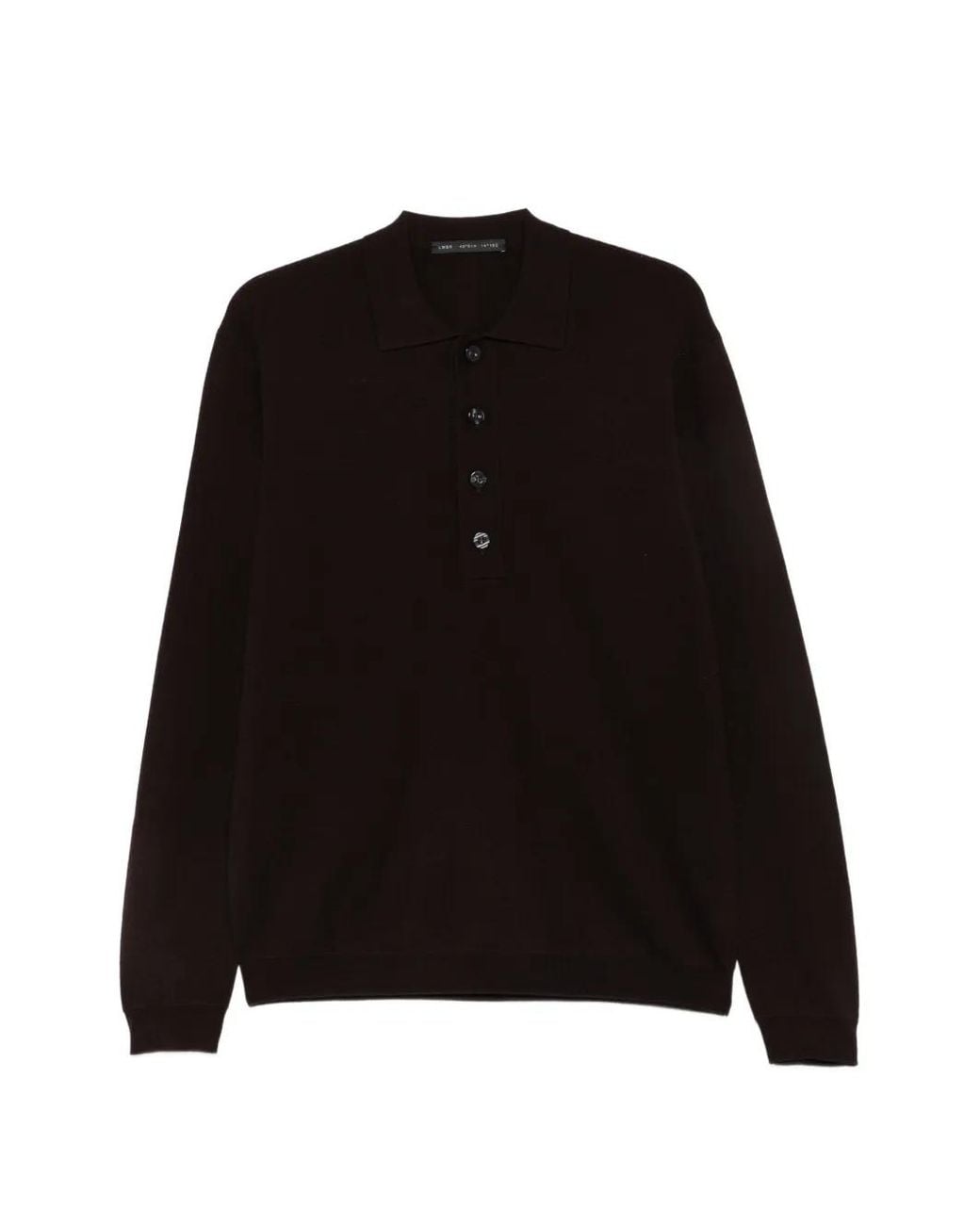 Low Brand Black Polo En Laine for men