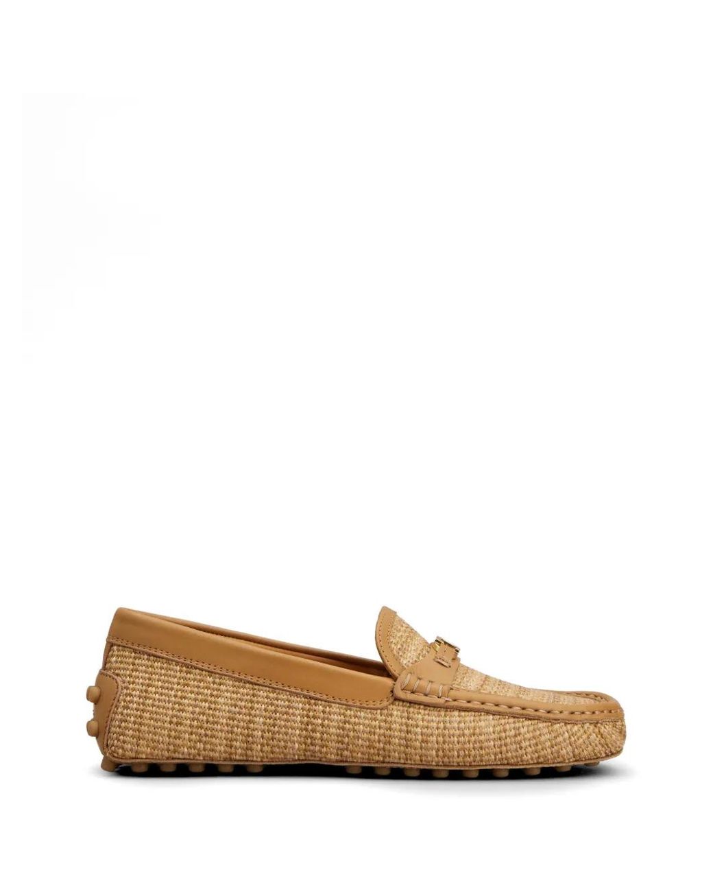 Tod's White Slip-On Donna Tomaia Tessuto