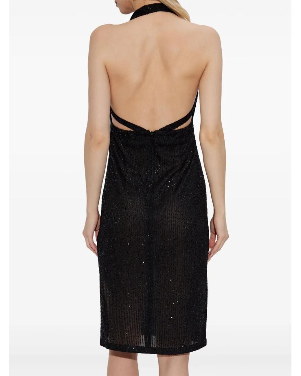 Robe À Col Châle IRO en coloris Black