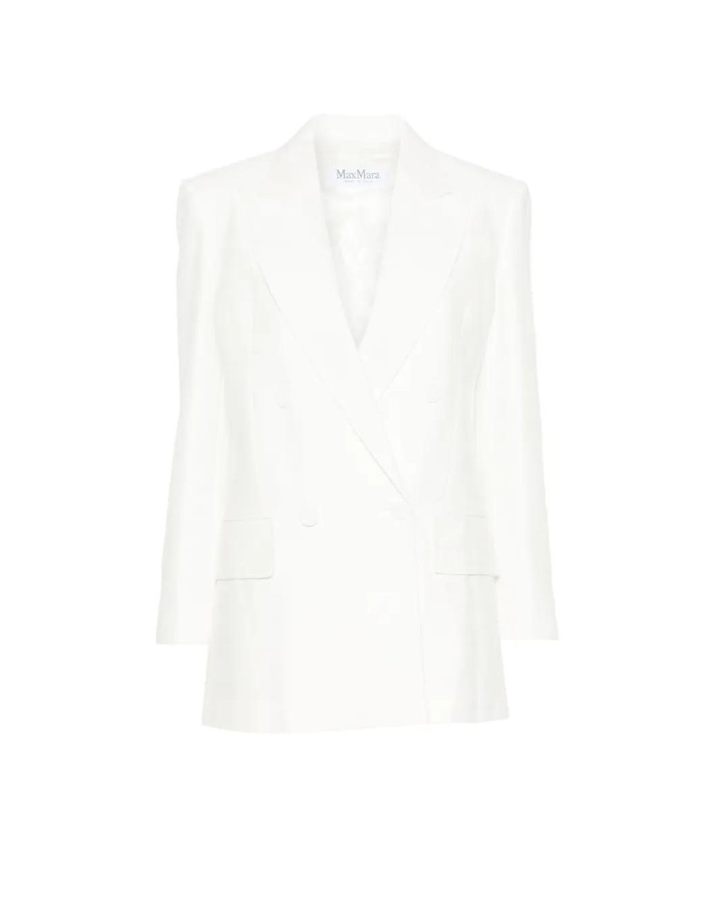 Max Mara White Piqué Jersey Olimpia Jacket