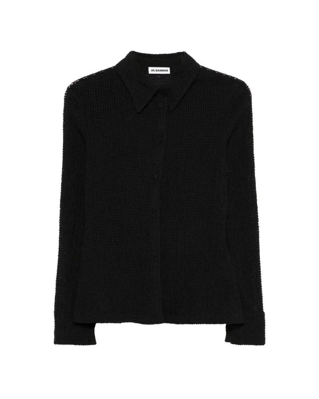 Jil Sander Black Buttoned Shirt