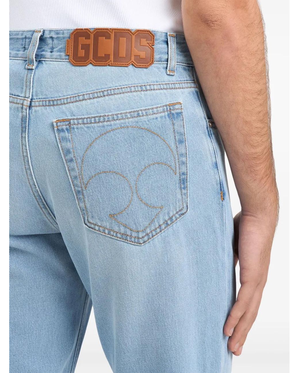 Gcds Wirdo Straight-Leg-Jeans in Blue für Herren