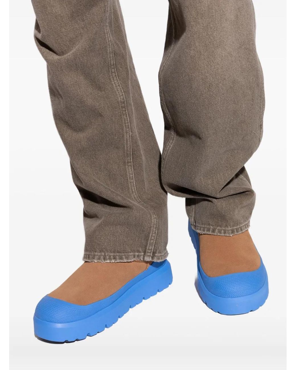 Ugg Blue Suede Ultra Mini Ankle Boots for men