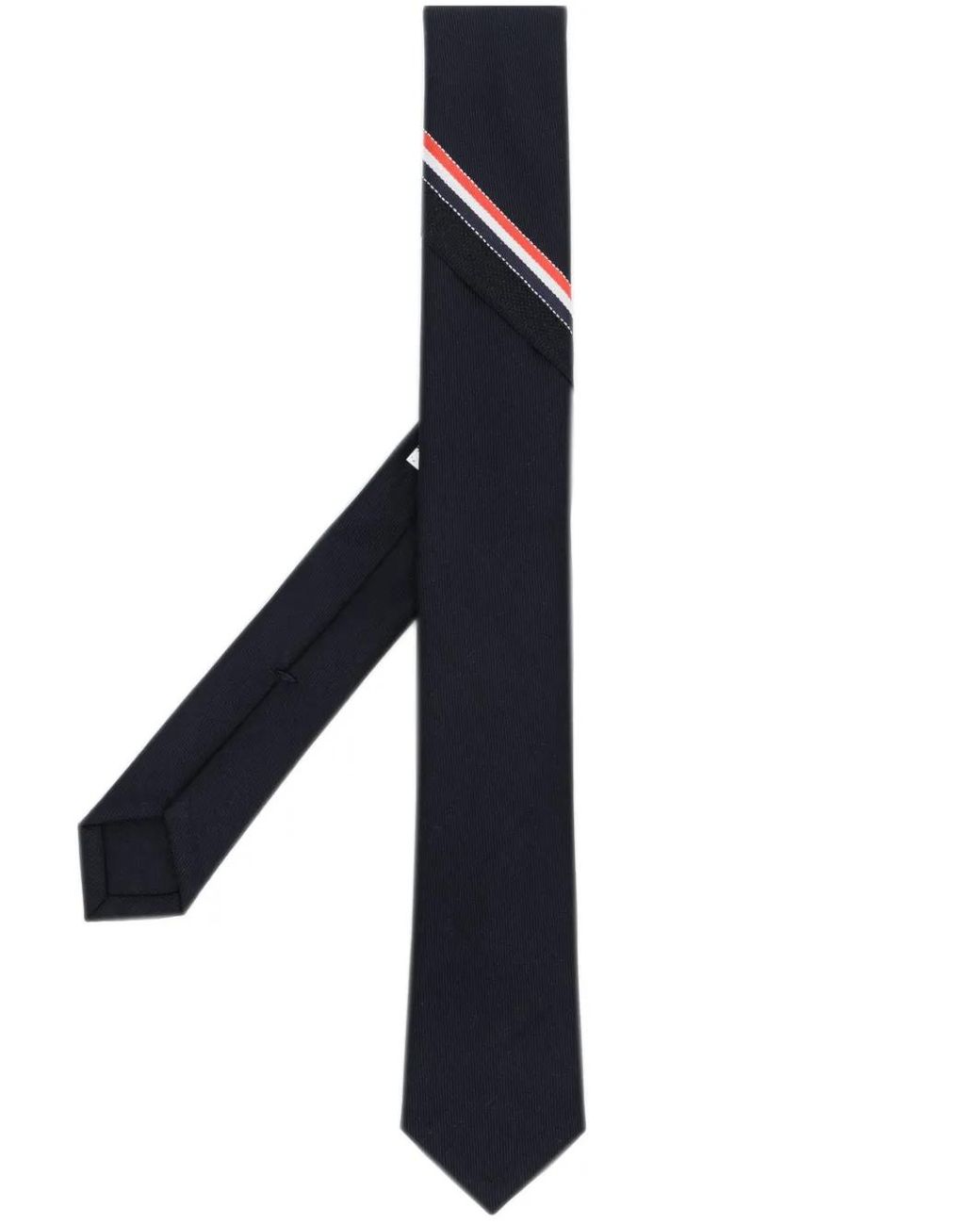 Thom Browne Blue Rwb-Stripe Wool Tie for men