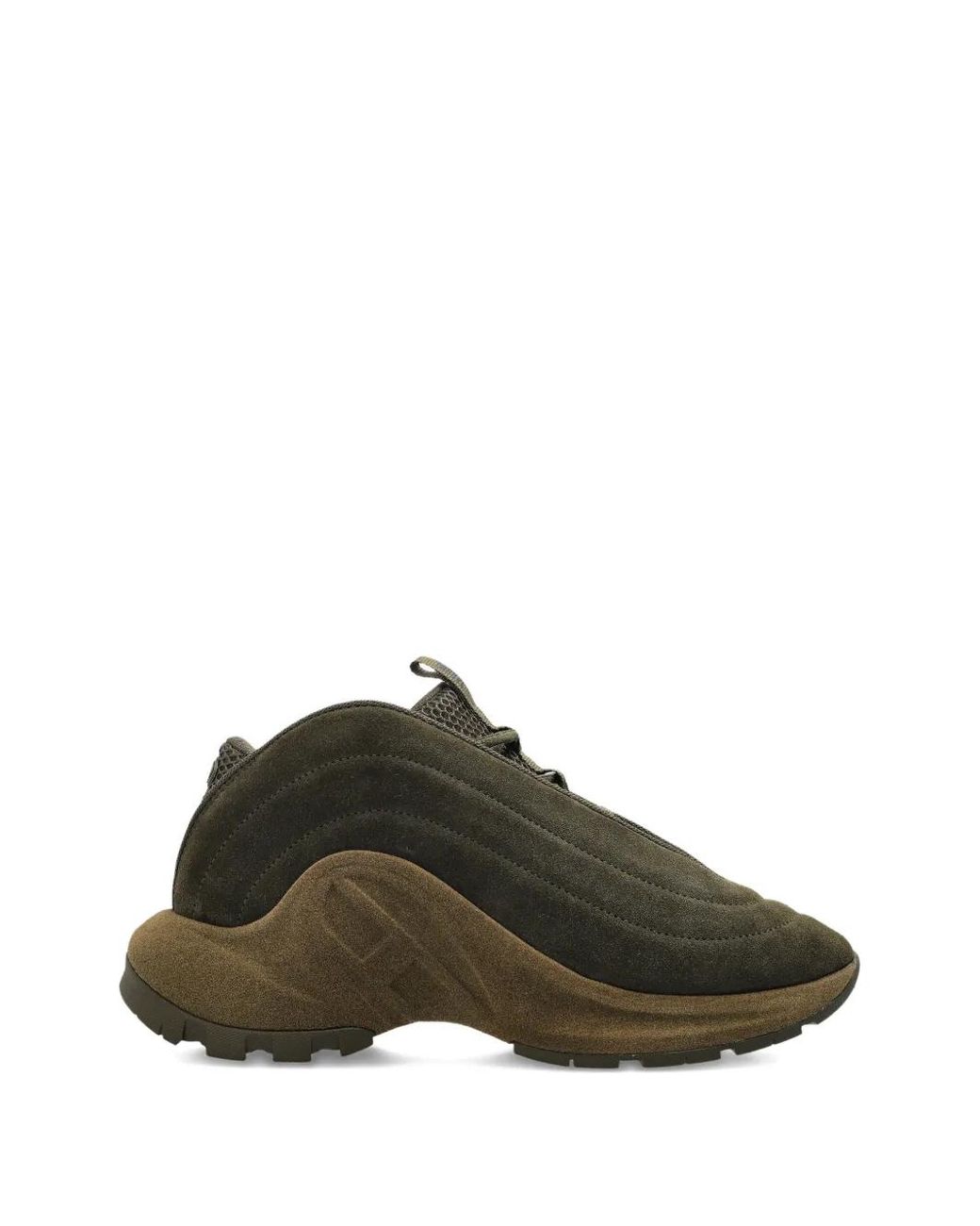 DIESEL Green S-D-Runner X Suede Panelled Sneakers