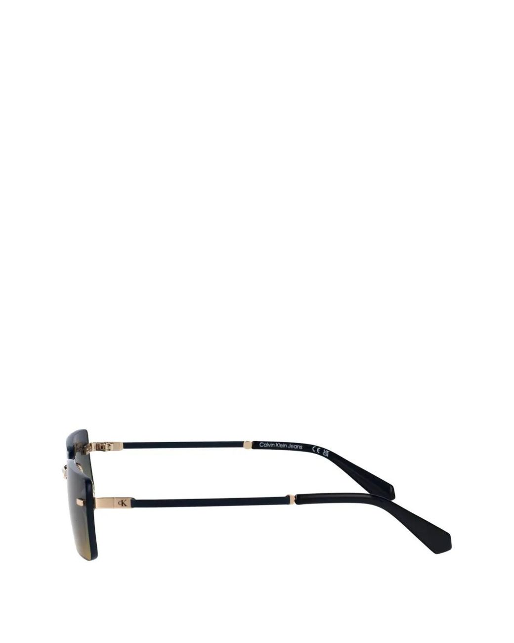 Calvin Klein Green Lunettes De Soleil À Monture Rectangulaire for men