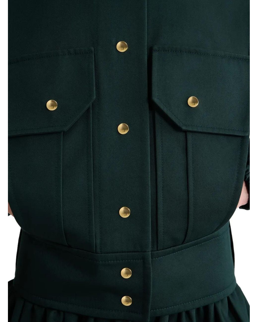 Patou Green Military Pocket Jacket
