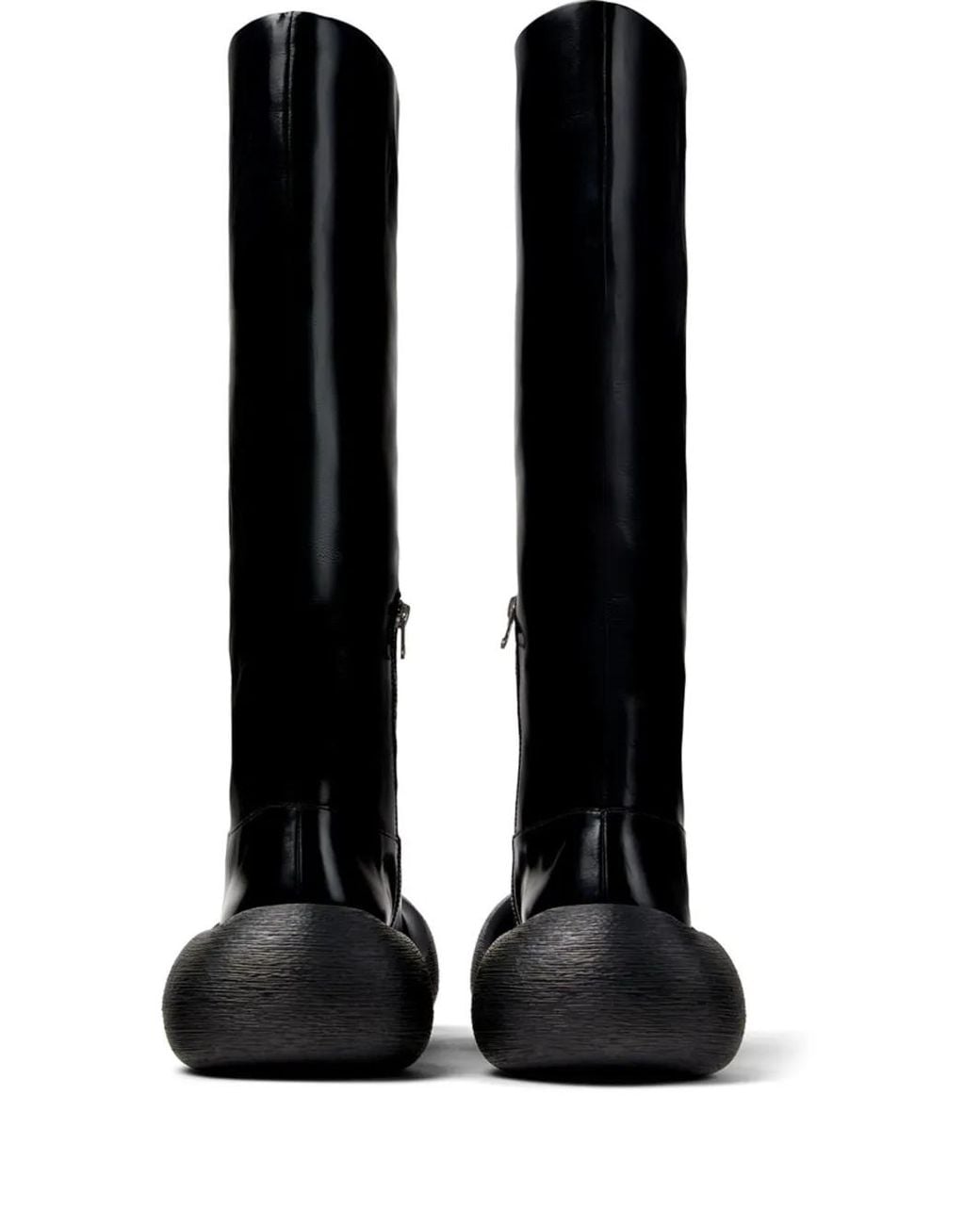 CAMPERLAB Black Caramba Round-Toe Leather Boots