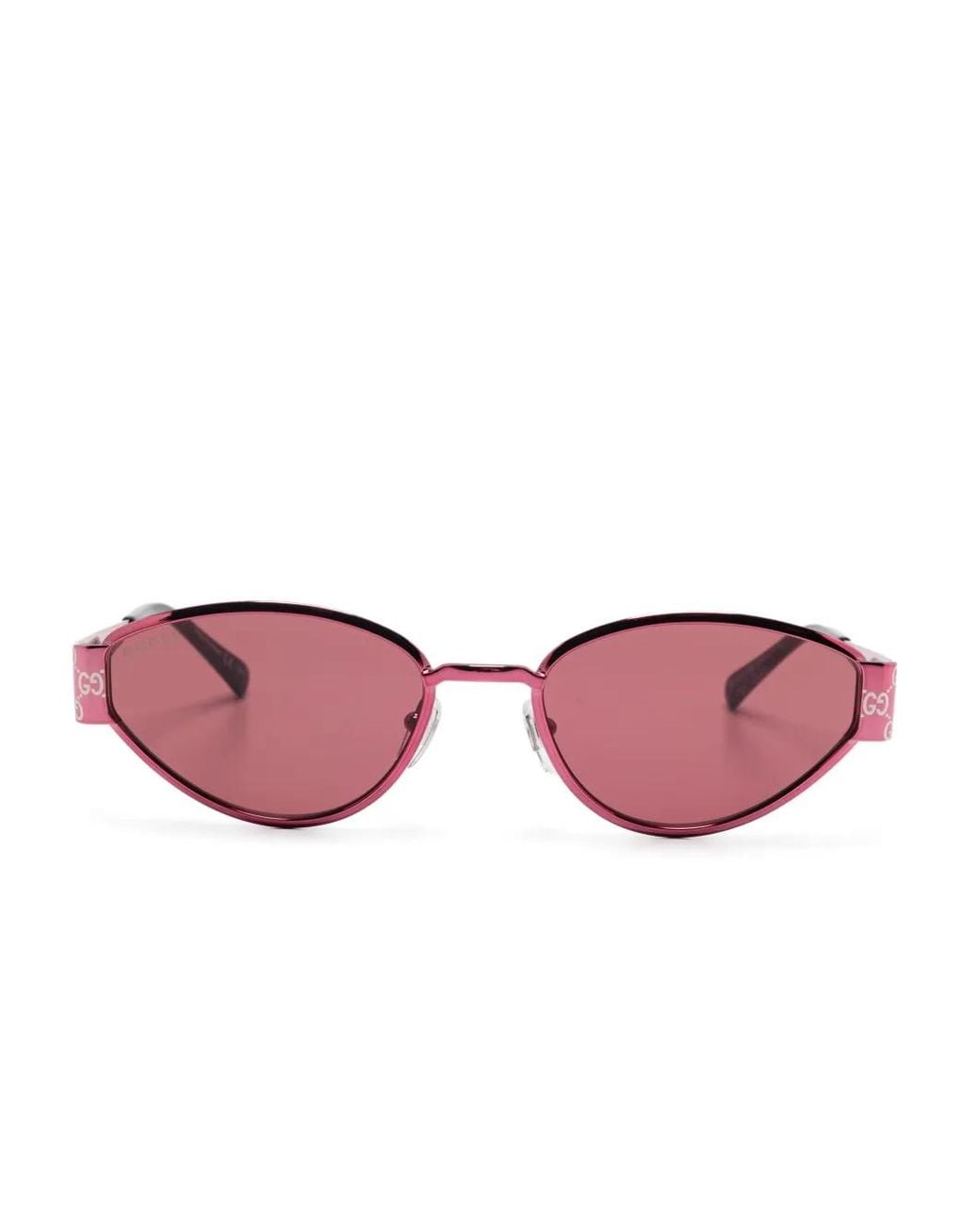 Gucci Pink Oval-Frame Sunglasses