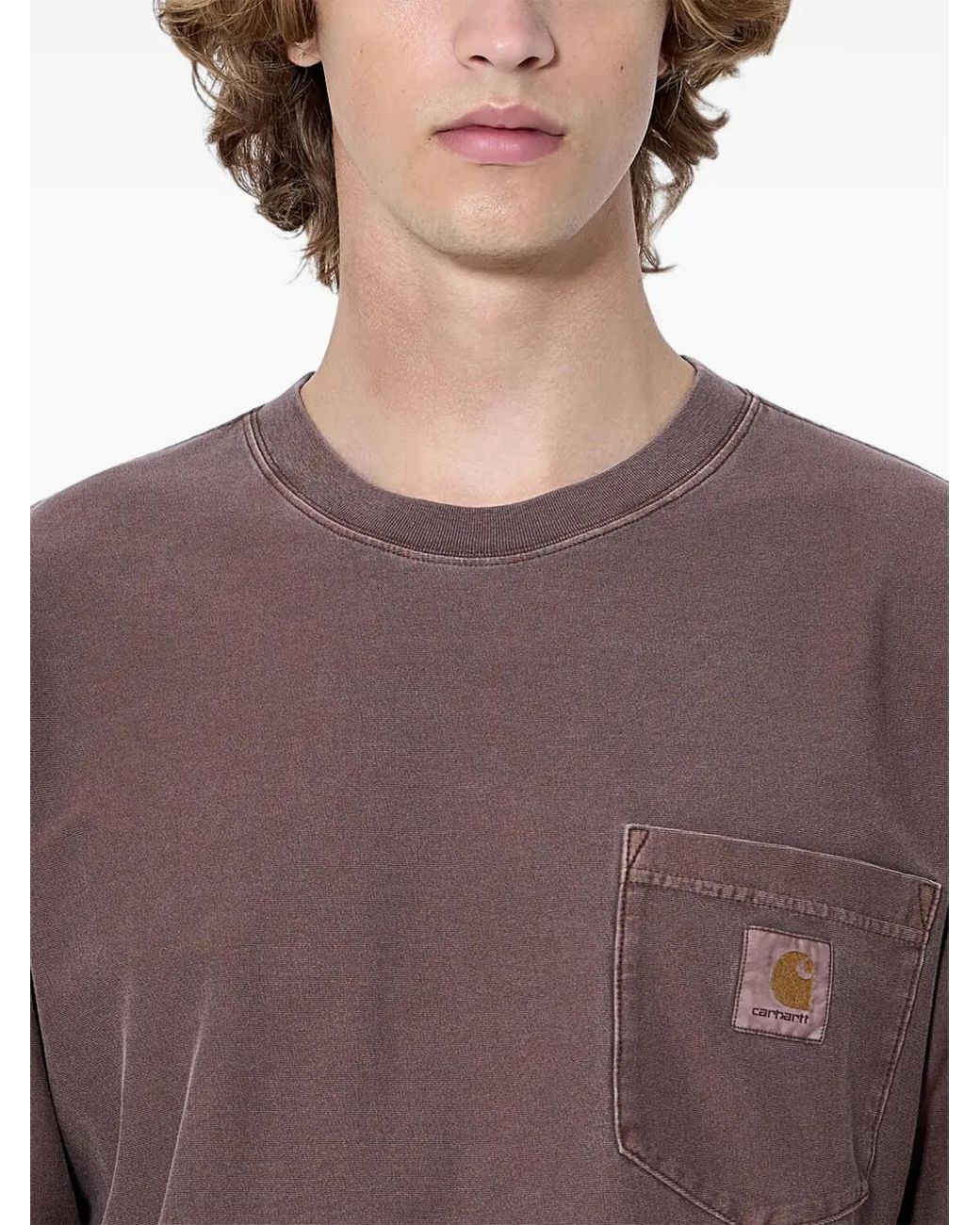 Carhartt Purple Loose Pocket Cotton T-Shirt