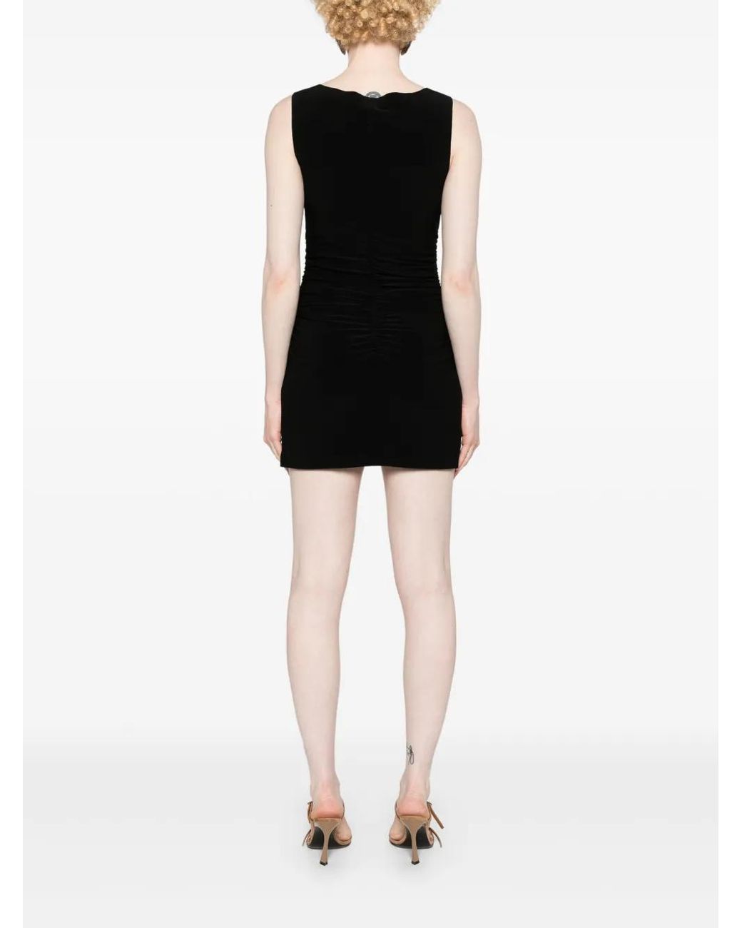 Norma Kamali Black Sleeveless Pickleball Dress