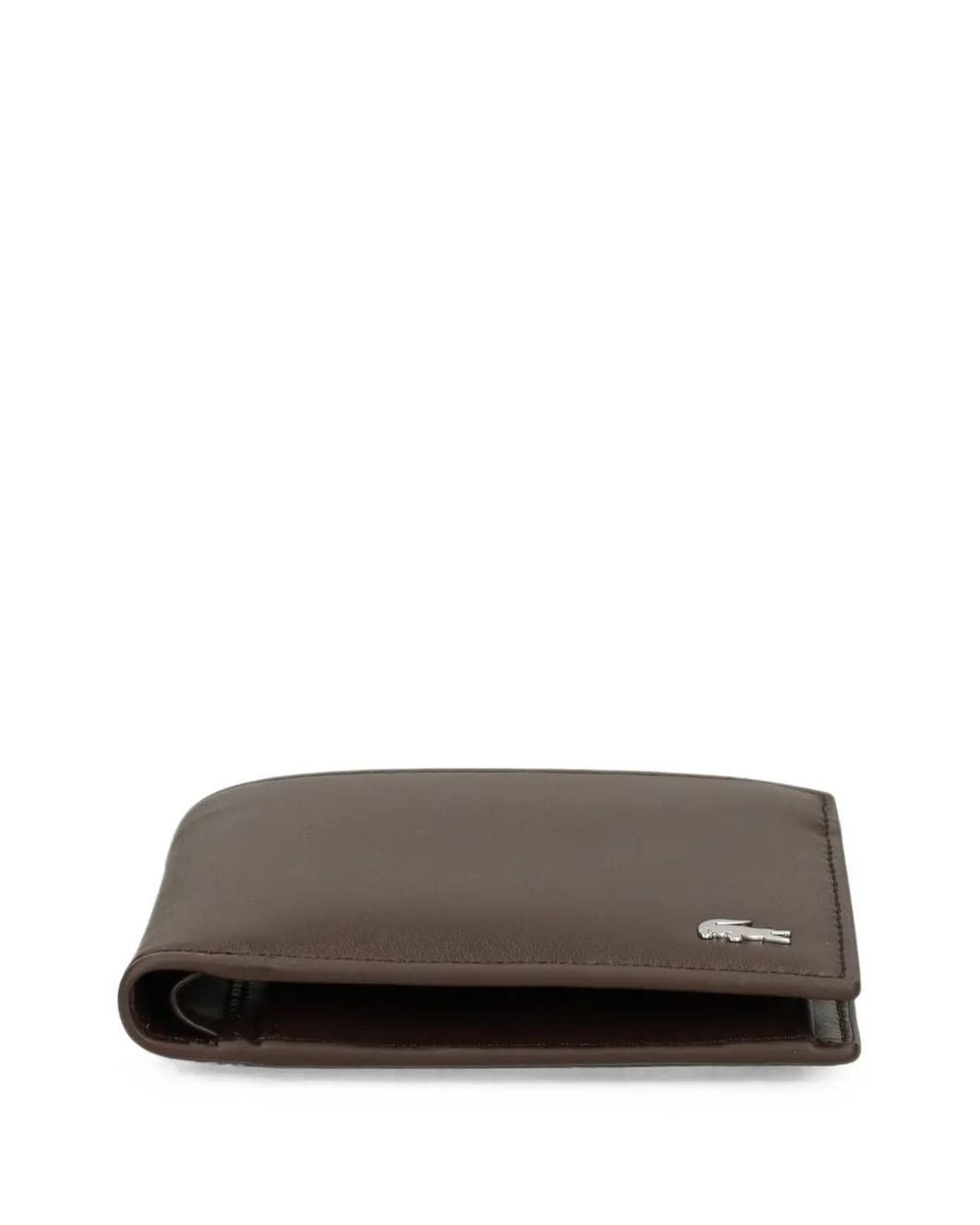 Lacoste Brown Medium Fg Leather Billfold for men