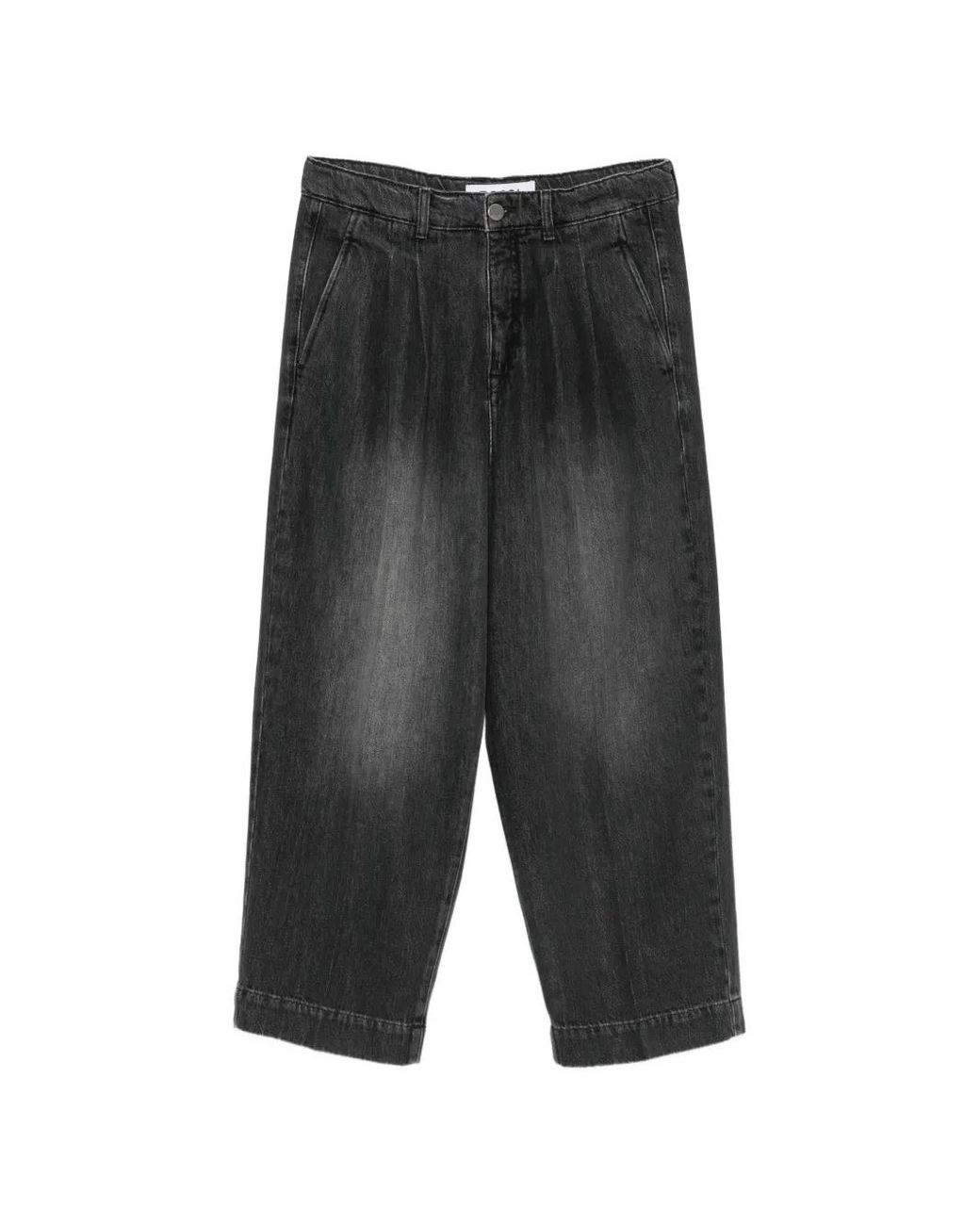 Rossi Gray Noa Pleated Jeans