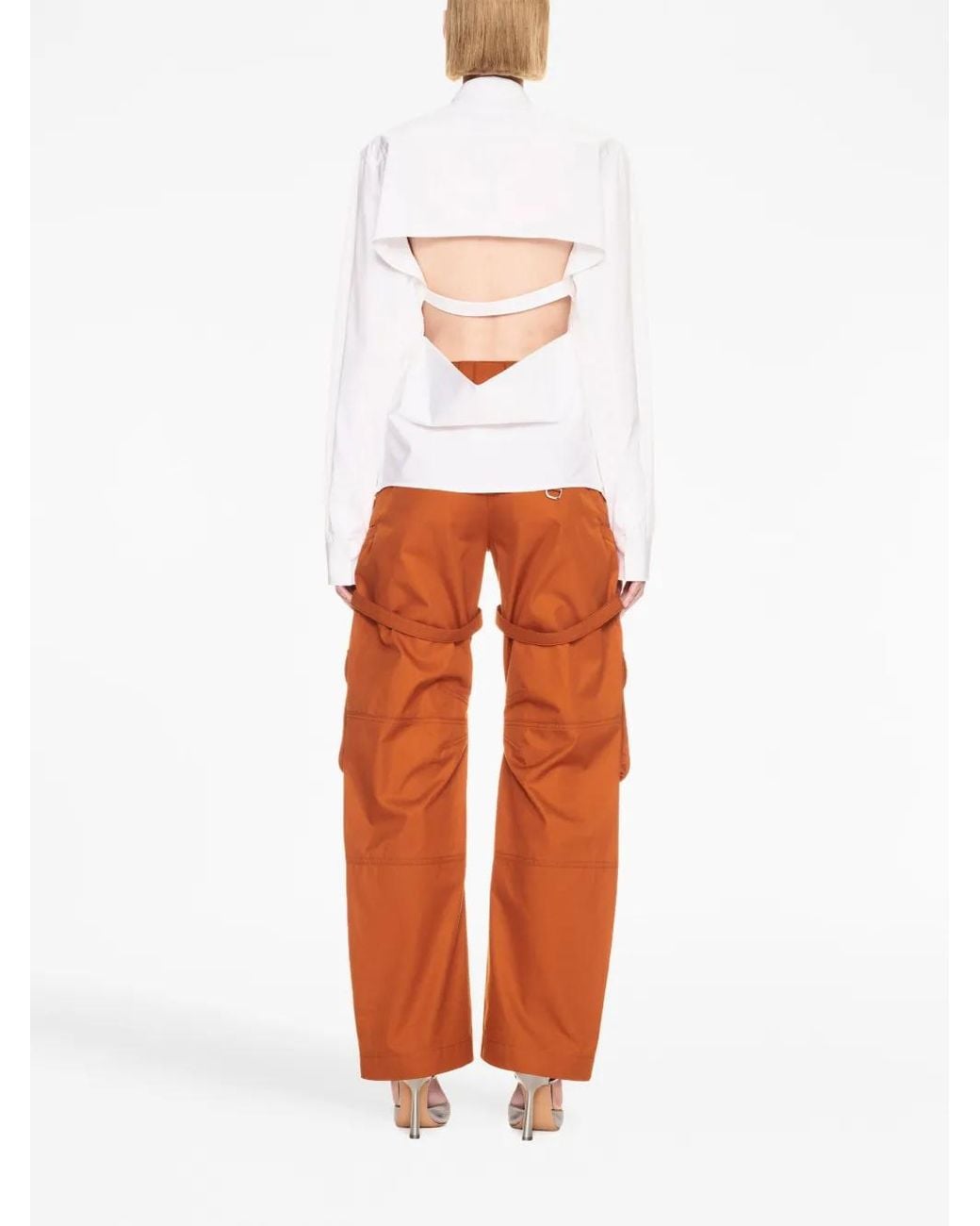 Off-White c/o Virgil Abloh White Off- Shirt With Cut-Out Detail