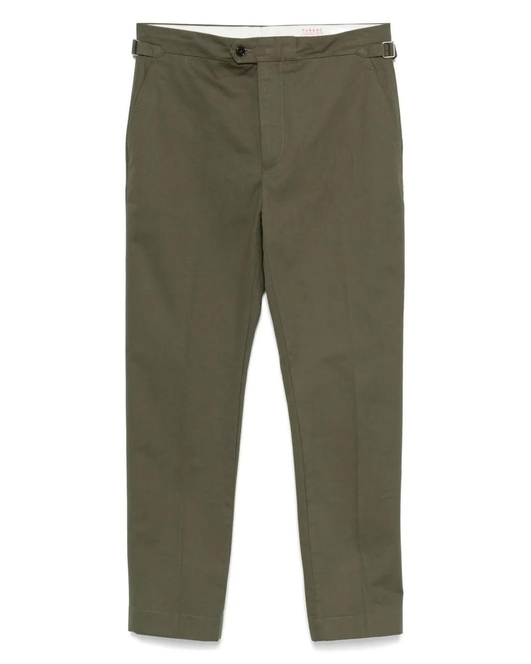 Fursac Green Canvas Trousers for men