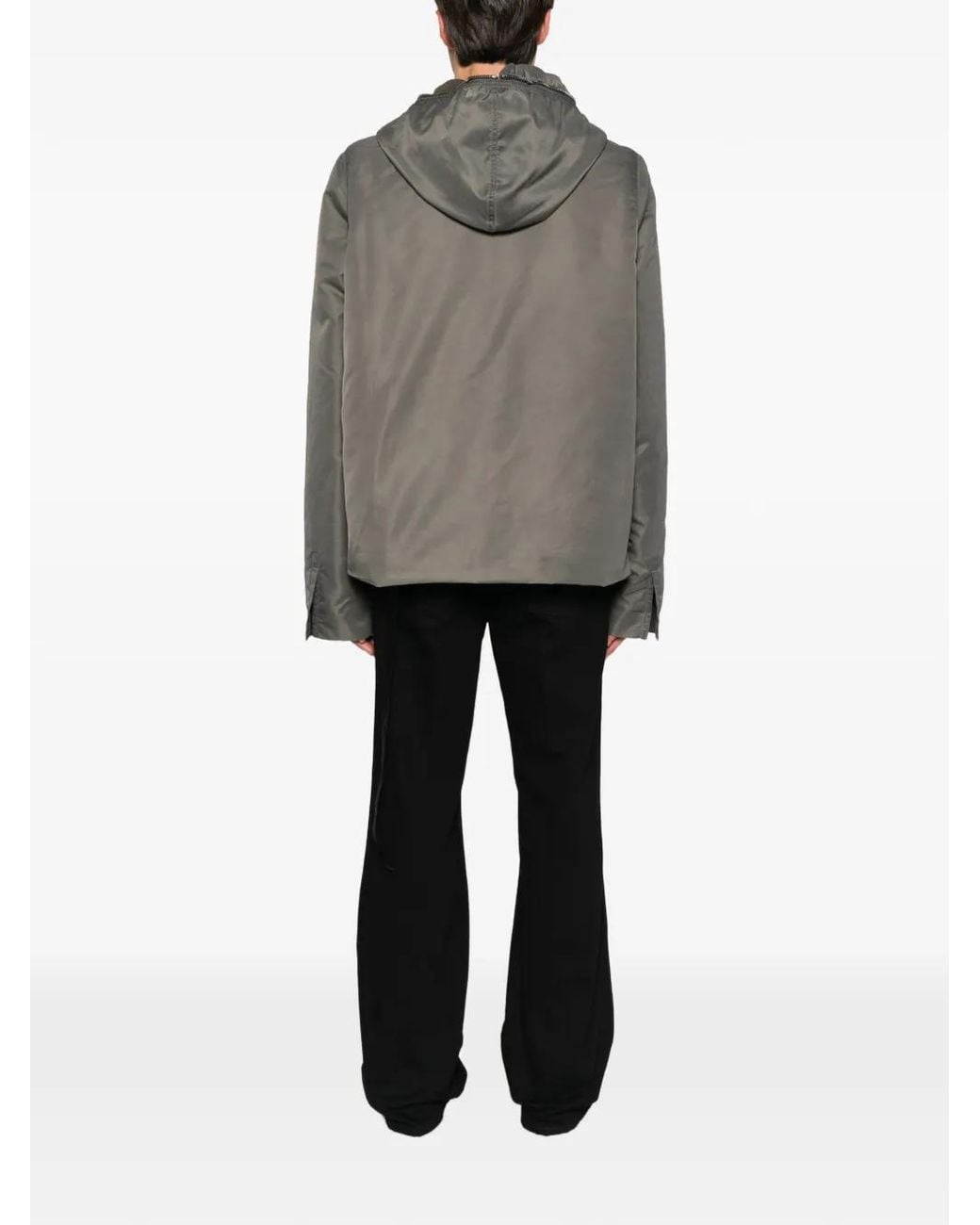Rick Owens Jack Met Capuchon in het Gray voor heren